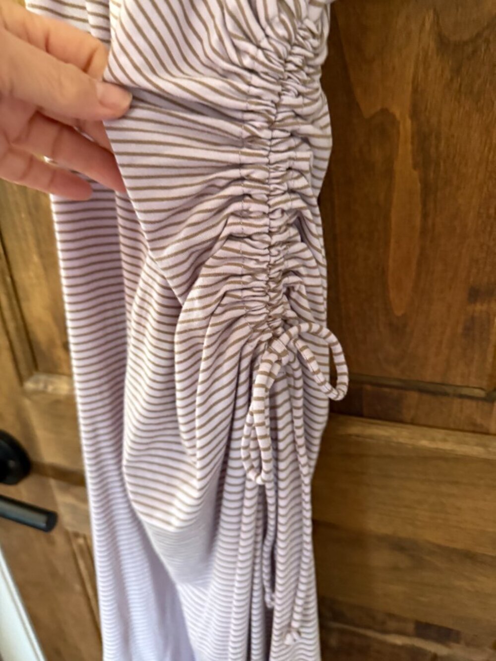 Anthropologie Daily Practice Ruched Midi Dress, NWT, SZ M - Picture 7 of 9
